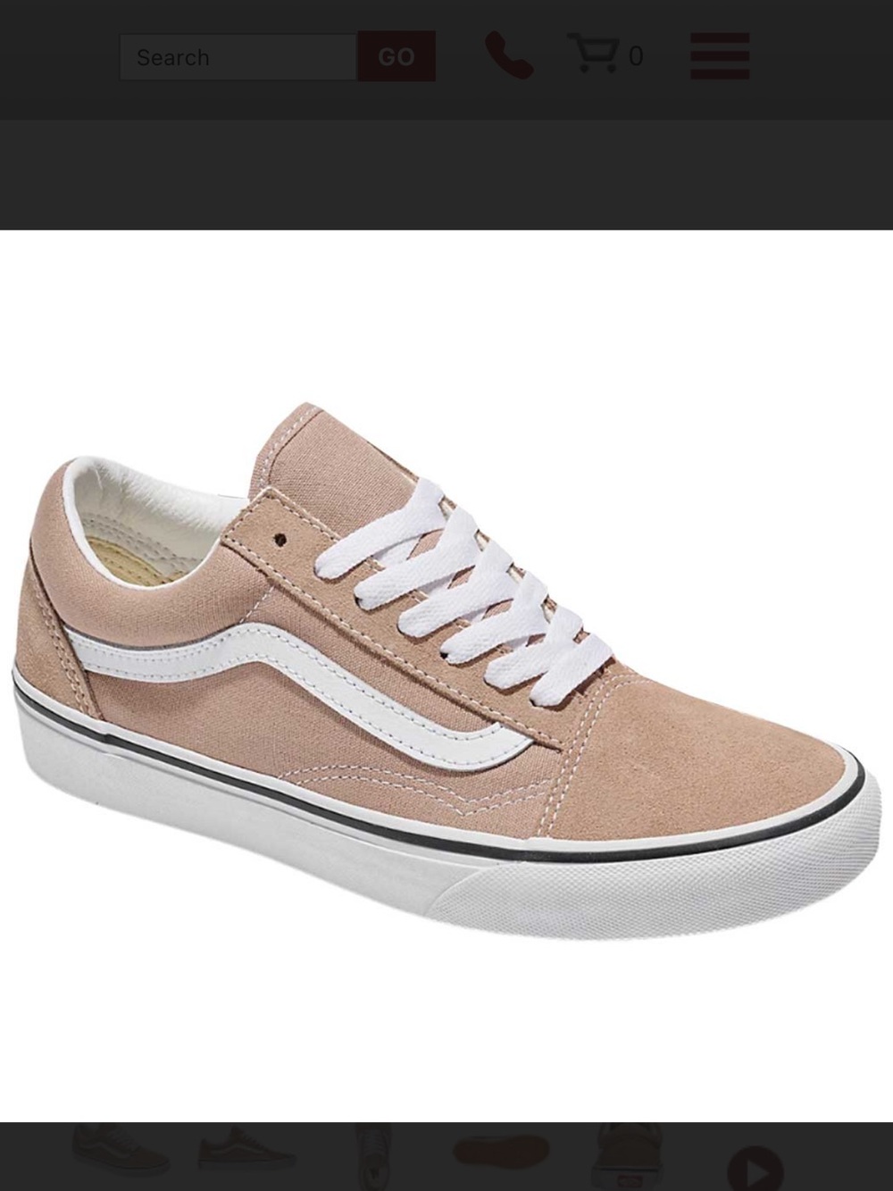 Vans Taupe Suede Old Skool Sneaker with White Stripe